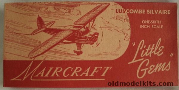 Maircraft 1/72 Luscombe Silvaire - 'Little Gems' Series Scale Solid Wooden Aircraft Kit, G-6 plastic model kit